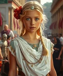 Girl With Toga Diamond Painting
