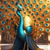 Gold Peacock Art Diamond Painting
