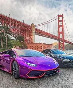 Golden Gate Car Diamond Painting