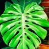 Green Monstera Leaves Diamond Painting