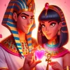 Happy Egyptian Couple Diamond Painting
