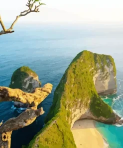 Indonesia Paluang Cliff Diamond Painting