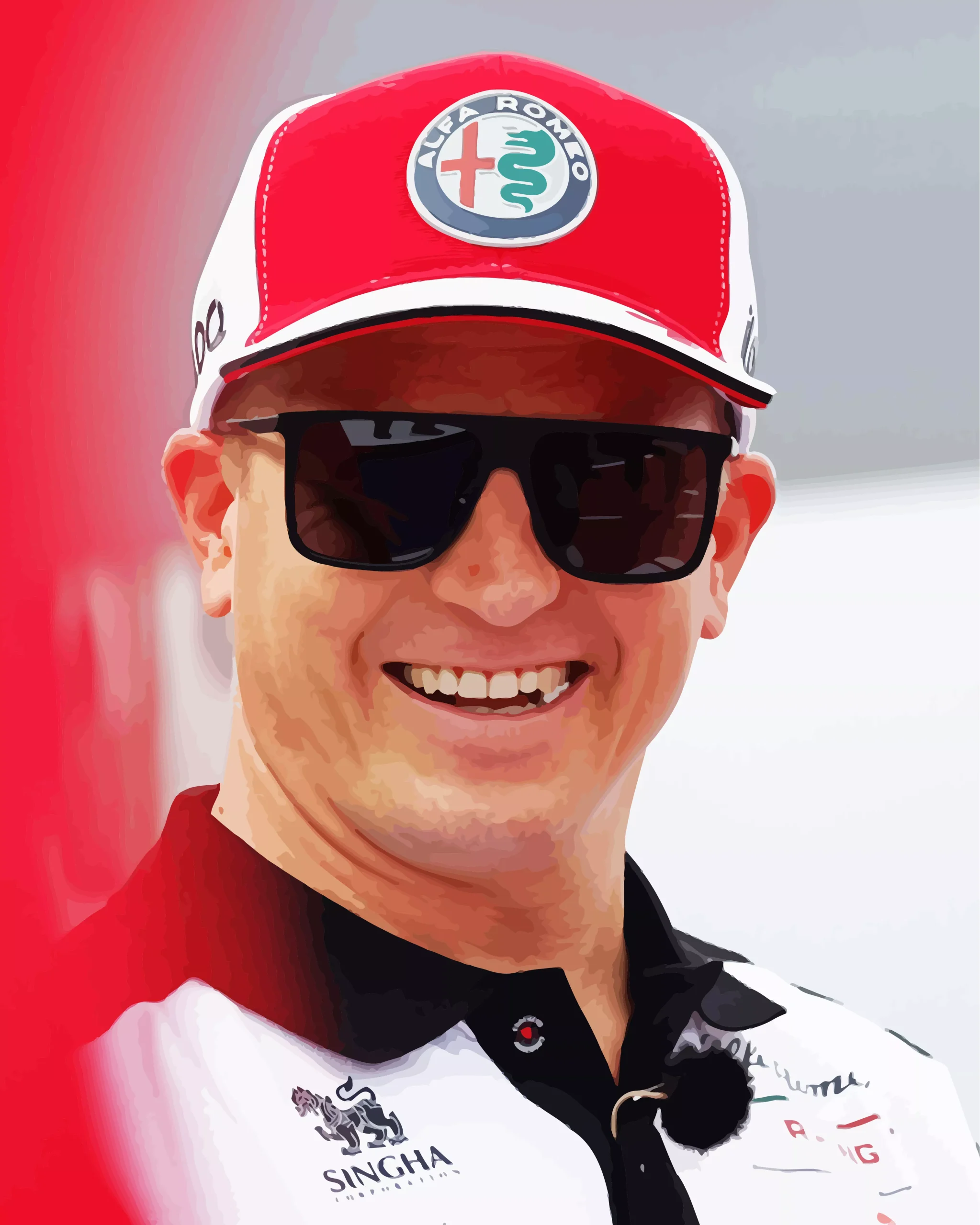 kimi Raikkonen Diamond By Numbers Kimi Raikkonen Diamond Painting