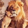 King Lion And Cub Diamond Painting