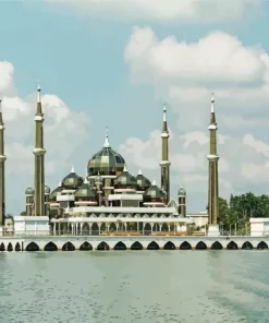 Malaysia Crystal Mosque Diamond Painting