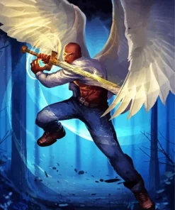 Man Angel Diamond Painting