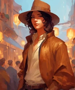 Man With A Hat Diamond Painting