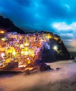 Manarola By Night Diamond Painting
