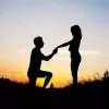 Marriage Proposal Silhouette Diamond Painting