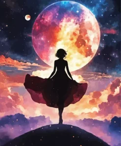 Moon Woman Diamond Painting