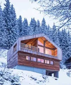 Mountain House Diamond Painting