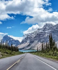 Mountain Road Landscape Diamond Painting