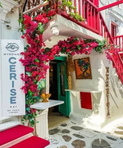 Mykonos Flowers Diamond Painting