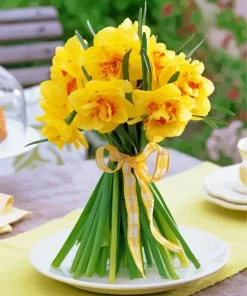Narcissus Bouquet Diamond Painting