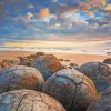 New Zealand Moeraki Boulders Beach Diamond Painting