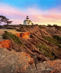 Old Point Loma Lighthouse Diamond Painting