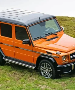 Orange Mercedes G63 Diamond Painting