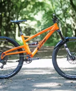 Orange Mountain Bike Diamond Painting