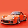Orange Rwb Porsche Diamond Painting