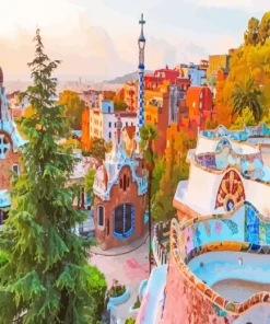 Park Guell Spain Diamond Painting