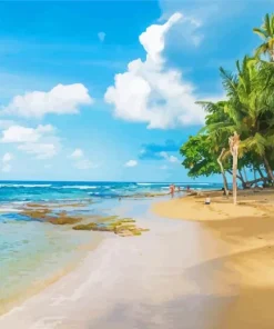 Playa Cocles Beach Diamond Painting