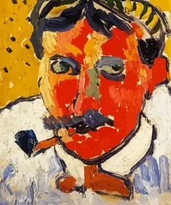 Portrait Of Derain By Maurice Diamond Painting