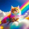 Rainbow Cat Diamond Painting