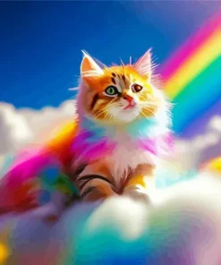 Rainbow Cat Diamond Painting