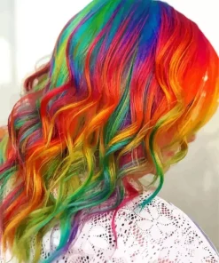 Rainbow Hair Girl Diamond Painting