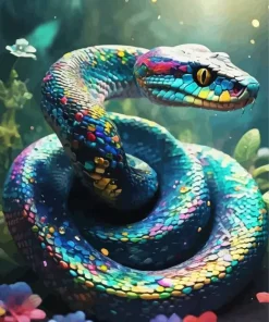 Rainbow Snake Diamond Painting