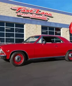 Red 1966 Chevelle Diamond Painting