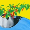 Red Chilli Pepper Plant Diamond Painting