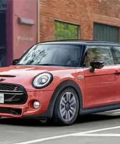 Red Mini Cooper Diamond Painting