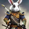 Samurai Rabbit Animal Diamond Painting