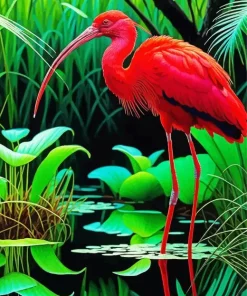 Scarlet Ibis Art Diamond Painting