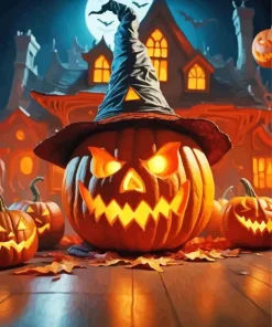 Scary Pumpkins Halloween Diamond Painting