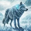 Scary Wolf Art Diamond Painting