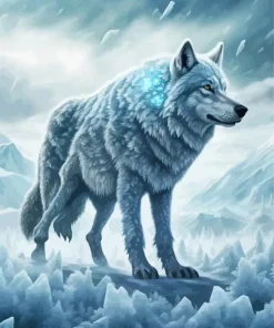 Scary Wolf Art Diamond Painting
