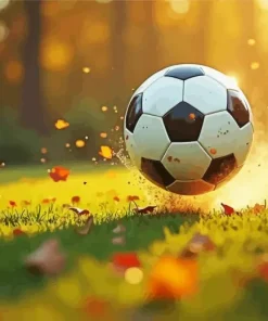 Soccer Ball Art Diamond Painting