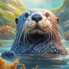 Sea Otter Face Diamond Painting