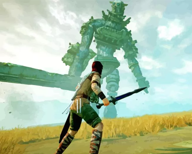 shadow of colossus Diamond With Numbers Shadow Of Colossus Diamond Painting