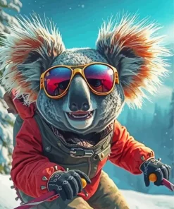 Silly Koala Art Diamond Painting