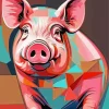 Simple Pig Art Diamond Painting