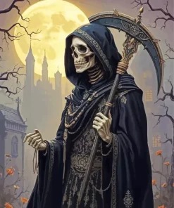 Skeleton Guitarist Diamond Painting