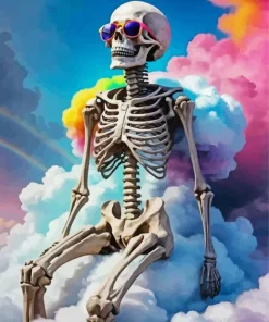 Skeleton Sunglasses Art Diamond Painting