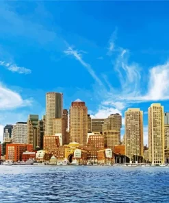 Skyline Boston Diamond Painting