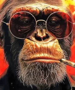 Smoke Monkey Diamond Painting