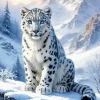 Snow Leopard Diamond Painting