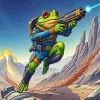 Space Frog Art Diamond Painting