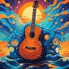 Spanish Guitar Art Diamond Painting